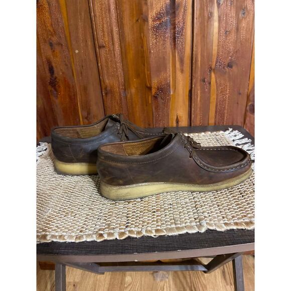 Clarks originals wallabee dark brown leather size 9.5 - Picture 7 of 16